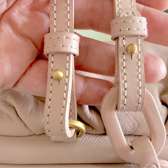 Pinko Rare Blush Clutch Removable Chain Strap w/ box & dust bag $395 - Picture 6 of 9